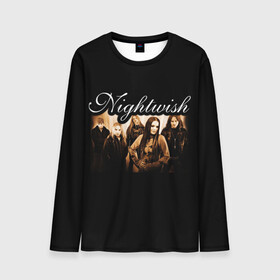 Мужской лонгслив 3D с принтом Nightwish в Белгороде, 100% полиэстер | длинные рукава, круглый вырез горловины, полуприлегающий силуэт | Тематика изображения на принте: metal | nightwish | symphonic metal | tarja | tarja turunen | turunen | метал | найтвиш | симфоник метал | тарья | турунен