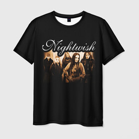 Мужская футболка 3D с принтом Nightwish в Белгороде, 100% полиэфир | прямой крой, круглый вырез горловины, длина до линии бедер | metal | nightwish | symphonic metal | tarja | tarja turunen | turunen | метал | найтвиш | симфоник метал | тарья | турунен
