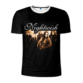 Мужская футболка 3D спортивная с принтом Nightwish в Белгороде, 100% полиэстер с улучшенными характеристиками | приталенный силуэт, круглая горловина, широкие плечи, сужается к линии бедра | metal | nightwish | symphonic metal | tarja | tarja turunen | turunen | метал | найтвиш | симфоник метал | тарья | турунен