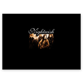 Поздравительная открытка с принтом Nightwish в Белгороде, 100% бумага | плотность бумаги 280 г/м2, матовая, на обратной стороне линовка и место для марки
 | metal | nightwish | symphonic metal | tarja | tarja turunen | turunen | метал | найтвиш | симфоник метал | тарья | турунен