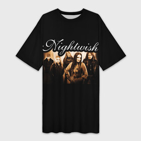 Платье-футболка 3D с принтом Nightwish в Белгороде,  |  | metal | nightwish | symphonic metal | tarja | tarja turunen | turunen | метал | найтвиш | симфоник метал | тарья | турунен