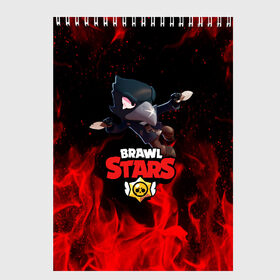 Скетчбук с принтом BRAWL STARS CROW в Белгороде, 100% бумага
 | 48 листов, плотность листов — 100 г/м2, плотность картонной обложки — 250 г/м2. Листы скреплены сверху удобной пружинной спиралью | brawl stars | bull | colt | crow | leon | stars | берли | бо | брок | ворон | джесси | динамайк | дэррил | кольт | леон | мортис | нита | пайпер | пенни | поко | пэм | рикошет | спайк | фрэнк | шелли | эль примо