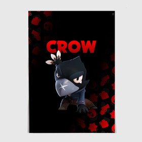 Постер с принтом BRAWL STARS CROW в Белгороде, 100% бумага
 | бумага, плотность 150 мг. Матовая, но за счет высокого коэффициента гладкости имеет небольшой блеск и дает на свету блики, но в отличии от глянцевой бумаги не покрыта лаком | brawl stars | bull | colt | crow | leon | stars | берли | бо | брок | ворон | джесси | динамайк | дэррил | кольт | леон | мортис | нита | пайпер | пенни | поко | пэм | рикошет | спайк | фрэнк | шелли | эль примо