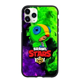 Чехол для iPhone 11 Pro матовый с принтом BRAWL STARS LEON в Белгороде, Силикон |  | 