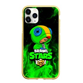 Чехол для iPhone 11 Pro Max матовый с принтом BRAWL STARS LEON | ЛЕОН в Белгороде, Силикон |  | Тематика изображения на принте: 