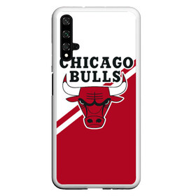 Чехол для Honor 20 с принтом Chicago Bulls Red-White в Белгороде, Силикон | Область печати: задняя сторона чехла, без боковых панелей | bulls | chicago | chicago bulls | nba | баскетбол | буллз | нба | чикаго | чикаго буллз