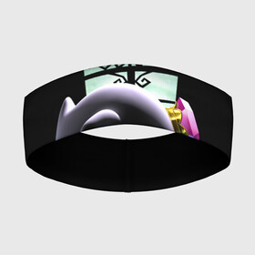 Повязка на голову 3D с принтом Luigis Mansion в Белгороде,  |  | game | luigis mansion | mario | nintendo | видеоигра | игра | луиджи | марио | привидение | призрак