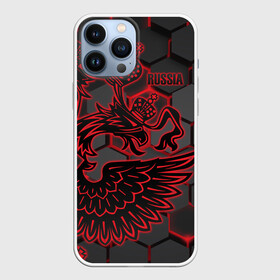 Чехол для iPhone 13 Pro Max с принтом RUSSIA Lifestyle в Белгороде,  |  | Тематика изображения на принте: aesthetic | collection | fashion | hybrid | original | pro | review | russia | sports | герб | орнамент | россия | рф | спорт | униформа | форма