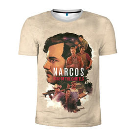 Мужская футболка 3D спортивная с принтом Narcos: Rise of the Cartels в Белгороде, 100% полиэстер с улучшенными характеристиками | приталенный силуэт, круглая горловина, широкие плечи, сужается к линии бедра | cartels | narcos | rise | картель | колумбия | мафия | эль патрон