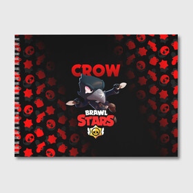 Альбом для рисования с принтом BRAWL STARS CROW в Белгороде, 100% бумага
 | матовая бумага, плотность 200 мг. | brawl stars | bull | colt | crow | leon | stars | берли | бо | брок | ворон | джесси | динамайк | дэррил | кольт | леон | мортис | нита | пайпер | пенни | поко | пэм | рикошет | спайк | фрэнк | шелли | эль примо