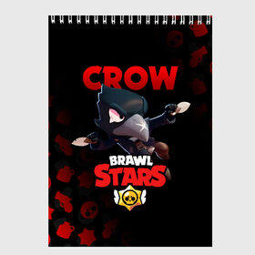 Скетчбук с принтом BRAWL STARS CROW в Белгороде, 100% бумага
 | 48 листов, плотность листов — 100 г/м2, плотность картонной обложки — 250 г/м2. Листы скреплены сверху удобной пружинной спиралью | brawl stars | bull | colt | crow | leon | stars | берли | бо | брок | ворон | джесси | динамайк | дэррил | кольт | леон | мортис | нита | пайпер | пенни | поко | пэм | рикошет | спайк | фрэнк | шелли | эль примо