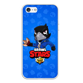 Чехол для iPhone 5/5S матовый с принтом BRAWL STARS CROW в Белгороде, Силикон | Область печати: задняя сторона чехла, без боковых панелей | brawl stars | bull | colt | crow | leon | stars | берли | бо | брок | ворон | джесси | динамайк | дэррил | кольт | леон | мортис | нита | пайпер | пенни | поко | пэм | рикошет | спайк | фрэнк | шелли | эль примо