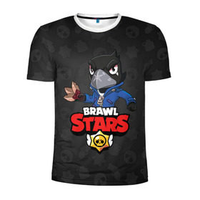 Мужская футболка 3D спортивная с принтом BRAWL STARS CROW в Белгороде, 100% полиэстер с улучшенными характеристиками | приталенный силуэт, круглая горловина, широкие плечи, сужается к линии бедра | brawl stars | bull | colt | crow | leon | stars | берли | бо | брок | ворон | джесси | динамайк | дэррил | кольт | леон | мортис | нита | пайпер | пенни | поко | пэм | рикошет | спайк | фрэнк | шелли | эль примо