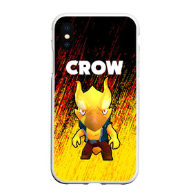 Чехол для iPhone XS Max матовый с принтом BRAWL STARS CROW PHOENIX в Белгороде, Силикон | Область печати: задняя сторона чехла, без боковых панелей | brawl stars | brawl stars crow | brawl stars crow phoenix | brawl stars leon | brawl stars leon shark | brawl stars robot spike | brawl stars spike | бравл старс