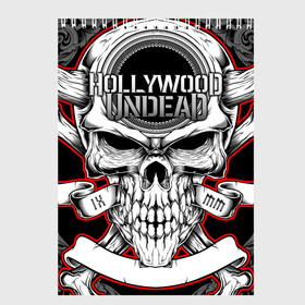 Скетчбук с принтом Hollywood Undead в Белгороде, 100% бумага
 | 48 листов, плотность листов — 100 г/м2, плотность картонной обложки — 250 г/м2. Листы скреплены сверху удобной пружинной спиралью | been | bloody nose | california | hell | lyrics | music | octone | official | psalms | records | rock | song | to | vevo | video | кранккор | метал | рэп рок | электроник
