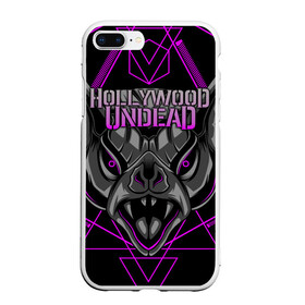 Чехол для iPhone 7Plus/8 Plus матовый с принтом Hollywood Undead в Белгороде, Силикон | Область печати: задняя сторона чехла, без боковых панелей | Тематика изображения на принте: been | bloody nose | california | hell | lyrics | music | octone | official | psalms | records | rock | song | to | vevo | video | кранккор | метал | рэп рок | электроник