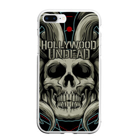 Чехол для iPhone 7Plus/8 Plus матовый с принтом Hollywood Undead в Белгороде, Силикон | Область печати: задняя сторона чехла, без боковых панелей | Тематика изображения на принте: been | bloody nose | california | hell | lyrics | music | octone | official | psalms | records | rock | song | to | vevo | video | кранккор | метал | рэп рок | электроник