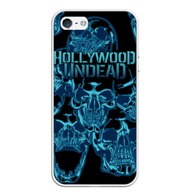 Чехол для iPhone 5/5S матовый с принтом Hollywood Undead в Белгороде, Силикон | Область печати: задняя сторона чехла, без боковых панелей | Тематика изображения на принте: been | bloody nose | california | hell | lyrics | music | octone | official | psalms | records | rock | song | to | vevo | video | кранккор | метал | рэп рок | электроник