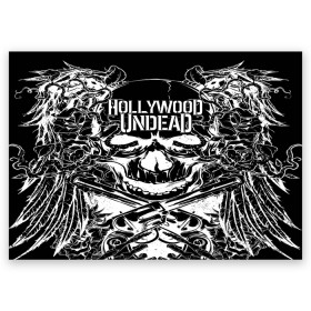 Поздравительная открытка с принтом Hollywood Undead в Белгороде, 100% бумага | плотность бумаги 280 г/м2, матовая, на обратной стороне линовка и место для марки
 | been | bloody nose | california | hell | lyrics | music | octone | official | psalms | records | rock | song | to | vevo | video | кранккор | метал | рэп рок | электроник