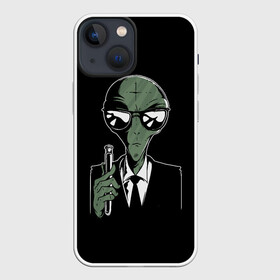 Чехол для iPhone 13 mini с принтом Пришелец в Черном в Белгороде,  |  | alien | men in black | ufo | инопланетяне | инопланетянин | люди в черном | нло | пришелец | пришельцы