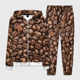 Мужской костюм 3D с принтом Coffee в Белгороде, 100% полиэстер | Манжеты и пояс оформлены тканевой резинкой, двухслойный капюшон со шнурком для регулировки, карманы спереди | cofe | coffe | coffee | кофе | кофеин