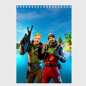 Скетчбук с принтом Fortnite Boys Water в Белгороде, 100% бумага
 | 48 листов, плотность листов — 100 г/м2, плотность картонной обложки — 250 г/м2. Листы скреплены сверху удобной пружинной спиралью | battleroyale | fortnite | fortnitebattleroyale | fortnitebr | fortnites | season 2 | королевская битва | фортнайт