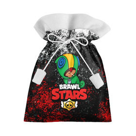 Подарочный 3D мешок с принтом BRAWL STARS LEON в Белгороде, 100% полиэстер | Размер: 29*39 см | Тематика изображения на принте: android | brawl stars | games | leon | mobile | stars | игры | леон | мобильные игры
