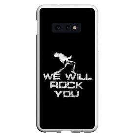 Чехол для Samsung S10E с принтом Queen We Will Rock You в Белгороде, Силикон | Область печати: задняя сторона чехла, без боковых панелей | bohemian | brian | freddie | may | mercury | queen | rhapsody | roger | taylor | богемная | богемская | брайан | джон | королева | меркьюри | мэй | рапсодия | роджер | тейлор | фредди