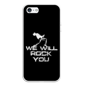 Чехол для iPhone 5/5S матовый с принтом Queen We Will Rock You в Белгороде, Силикон | Область печати: задняя сторона чехла, без боковых панелей | bohemian | brian | freddie | may | mercury | queen | rhapsody | roger | taylor | богемная | богемская | брайан | джон | королева | меркьюри | мэй | рапсодия | роджер | тейлор | фредди