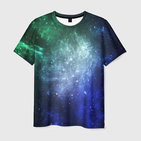 Мужская футболка 3D с принтом ЗВЁЗДНОЕ НЕБО в Белгороде, 100% полиэфир | прямой крой, круглый вырез горловины, длина до линии бедер | galaxy | nasa | nebula | space | star | абстракция | вселенная | галактика | звезда | звезды | космический | наса | огонь | планеты