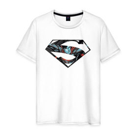 Мужская футболка хлопок с принтом Superman в Белгороде, 100% хлопок | прямой крой, круглый вырез горловины, длина до линии бедер, слегка спущенное плечо. | clark kent | superman | кларк кент | супермен | супермэн
