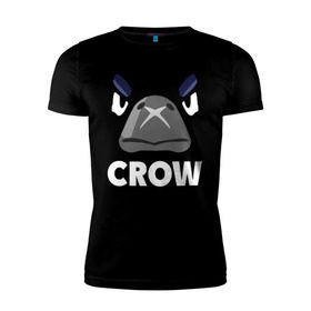 Мужская футболка премиум с принтом Brawl Stars CROW в Белгороде, 92% хлопок, 8% лайкра | приталенный силуэт, круглый вырез ворота, длина до линии бедра, короткий рукав | brawl | brawl stars | crow | leon | stars | бравл | бравл старс | браво старс | ворон | ворона | игра | компьютерная | костюм | кофта | кров | леон | онлайн | старс