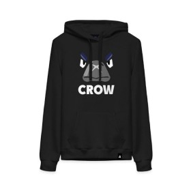 Женская толстовка с принтом Brawl Stars CROW в Белгороде, френч-терри, мягкий теплый начес внутри (100% хлопок) | карман-кенгуру, эластичные манжеты и нижняя кромка, капюшон с подкладом и шнурком | brawl | brawl stars | crow | leon | stars | бравл | бравл старс | браво старс | ворон | ворона | игра | компьютерная | костюм | кофта | кров | леон | онлайн | старс