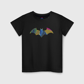 Детская футболка хлопок с принтом Batman logo в Белгороде, 100% хлопок | круглый вырез горловины, полуприлегающий силуэт, длина до линии бедер | Тематика изображения на принте: bat man | batman | batman comics | caped crusader | comics | dark knight | shtatjl | бетмен | брюс уэйн | бэт мен | бэтмен | тёмный рыцарь