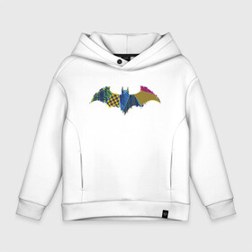 Детское худи Oversize хлопок с принтом Batman logo в Белгороде, френч-терри — 70% хлопок, 30% полиэстер. Мягкий теплый начес внутри —100% хлопок | боковые карманы, эластичные манжеты и нижняя кромка, капюшон на магнитной кнопке | bat man | batman | batman comics | caped crusader | comics | dark knight | shtatjl | бетмен | брюс уэйн | бэт мен | бэтмен | тёмный рыцарь