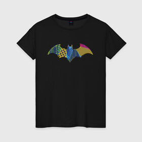 Женская футболка хлопок с принтом Batman logo в Белгороде, 100% хлопок | прямой крой, круглый вырез горловины, длина до линии бедер, слегка спущенное плечо | bat man | batman | batman comics | caped crusader | comics | dark knight | shtatjl | бетмен | брюс уэйн | бэт мен | бэтмен | тёмный рыцарь