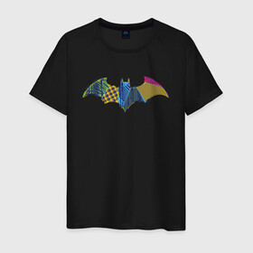 Мужская футболка хлопок с принтом Batman logo в Белгороде, 100% хлопок | прямой крой, круглый вырез горловины, длина до линии бедер, слегка спущенное плечо. | bat man | batman | batman comics | caped crusader | comics | dark knight | shtatjl | бетмен | брюс уэйн | бэт мен | бэтмен | тёмный рыцарь