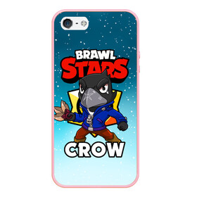 Чехол для iPhone 5/5S матовый с принтом BRAWL STARS CROW в Белгороде, Силикон | Область печати: задняя сторона чехла, без боковых панелей | brawl stars | brawl stars crow | brawler | crow | бравл старз | бравлер | ворон