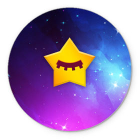 Коврик для мышки круглый с принтом SANDY SPACE - BRAWL STARS в Белгороде, резина и полиэстер | круглая форма, изображение наносится на всю лицевую часть | brawl | bull | colt | crow | game | games | leon | online | penny | poco | sandy | shelly | spike | star | stars | wanted | брав | бравл | браво | звезда | звезды | игра | игры | лого | онлайн | сенди | старс | сэнди