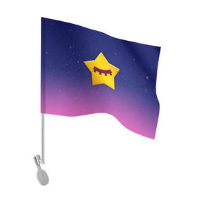 Флаг для автомобиля с принтом SANDY SPACE - BRAWL STARS в Белгороде, 100% полиэстер | Размер: 30*21 см | brawl | bull | colt | crow | game | games | leon | online | penny | poco | sandy | shelly | spike | star | stars | wanted | брав | бравл | браво | звезда | звезды | игра | игры | лого | онлайн | сенди | старс | сэнди
