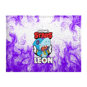 Обложка для студенческого билета с принтом BRAWL STARS LEON SHARK в Белгороде, натуральная кожа | Размер: 11*8 см; Печать на всей внешней стороне | 8 bit | 8 бит | brawl stars | bull | colt | crow | leon | leon shark | shark | stars | акула | берли | ворон | динамайк | кольт | леон | леон акула | нита | спайк | шелли | эль примо