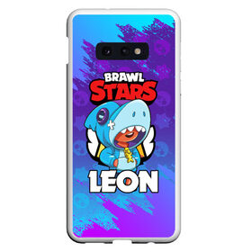 Чехол для Samsung S10E с принтом BRAWL STARS LEON SHARK в Белгороде, Силикон | Область печати: задняя сторона чехла, без боковых панелей | 8 bit | 8 бит | brawl stars | bull | colt | crow | leon | leon shark | shark | stars | акула | берли | ворон | динамайк | кольт | леон | леон акула | нита | спайк | шелли | эль примо