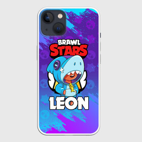 Чехол для iPhone 13 с принтом BRAWL STARS LEON SHARK в Белгороде,  |  | 8 bit | 8 бит | brawl stars | bull | colt | crow | leon | leon shark | shark | stars | акула | берли | ворон | динамайк | кольт | леон | леон акула | нита | спайк | шелли | эль примо