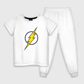 Детская пижама хлопок с принтом Flash в Белгороде, 100% хлопок |  брюки и футболка прямого кроя, без карманов, на брюках мягкая резинка на поясе и по низу штанин
 | barry allen | dc | dc comics | flash | барри аллен | флеш | флэш