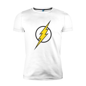 Мужская футболка премиум с принтом Flash в Белгороде, 92% хлопок, 8% лайкра | приталенный силуэт, круглый вырез ворота, длина до линии бедра, короткий рукав | barry allen | dc | dc comics | flash | барри аллен | флеш | флэш