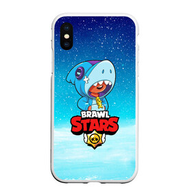 Чехол для iPhone XS Max матовый с принтом BRAWL STARS LEON SHARK в Белгороде, Силикон | Область печати: задняя сторона чехла, без боковых панелей | 8 bit | 8 бит | brawl stars | bull | colt | crow | leon | leon shark | shark | stars | акула | берли | ворон | динамайк | кольт | леон | леон акула | нита | спайк | шелли | эль примо