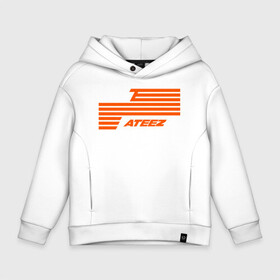 Детское худи Oversize хлопок с принтом Ateez в Белгороде, френч-терри — 70% хлопок, 30% полиэстер. Мягкий теплый начес внутри —100% хлопок | боковые карманы, эластичные манжеты и нижняя кромка, капюшон на магнитной кнопке | Тематика изображения на принте: ateez | atiny | destiny | k pop | kpop | kq fellaz | атеез | атез | атэз | ёсан | к поп | кпоп | минки | сан | сонхва | тин поп | уён | хонджун | чонхо | эйтиз | эйтини | юнхо