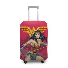 Чехол для чемодана 3D с принтом Wonder Woman в Белгороде, 86% полиэфир, 14% спандекс | двустороннее нанесение принта, прорези для ручек и колес | dc | dc comics | diana prince | shtatjl | wonder woman | вандер вуман | вондер вуман | диана принс | супер женщина | чудо женщина