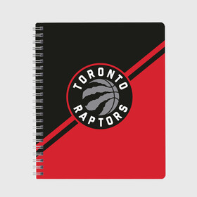 Тетрадь с принтом Toronto Raptors BR в Белгороде, 100% бумага | 48 листов, плотность листов — 60 г/м2, плотность картонной обложки — 250 г/м2. Листы скреплены сбоку удобной пружинной спиралью. Уголки страниц и обложки скругленные. Цвет линий — светло-серый
 | nba | raptors | toronto | toronto raptors | баскетбол | нба | рэпторс | торонто | торонто рэпторс