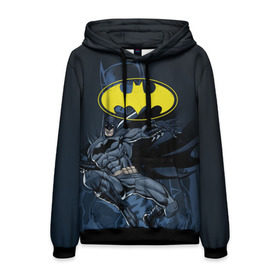 Мужская толстовка 3D с принтом Batman в Белгороде, 100% полиэстер | двухслойный капюшон со шнурком для регулировки, мягкие манжеты на рукавах и по низу толстовки, спереди карман-кенгуру с мягким внутренним слоем. | bat man | batman | batman comics | caped crusader | comics | dark knight | бетмен | брюс уэйн | бэт мен | бэтмен | тёмный рыцарь